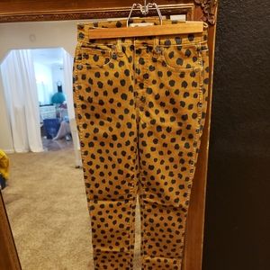 Madewell cheetah print jeans brand new!